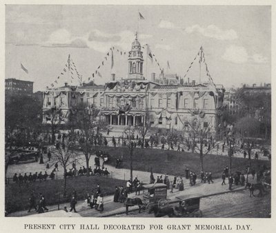 Municipio attuale decorato per il Grant Memorial Day da American Photographer