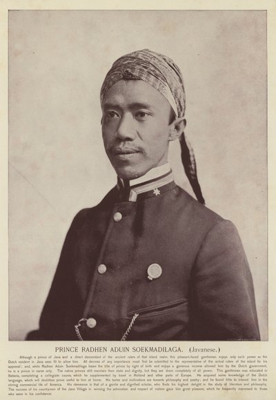 Principe Radhen Aduin Soekmadilaga, giavanese da American Photographer