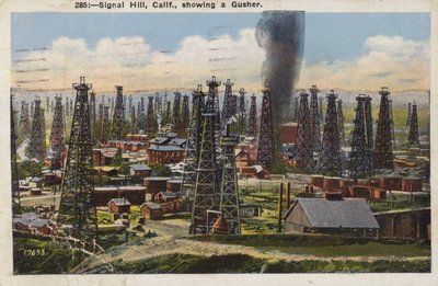 Signal Hill, California, che mostra un Gusher (foto) da American Photographer