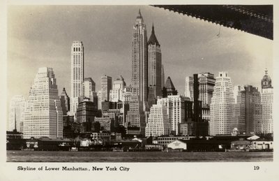 Skyline di Lower Manhattan, New York City, USA (foto b/n) da American Photographer