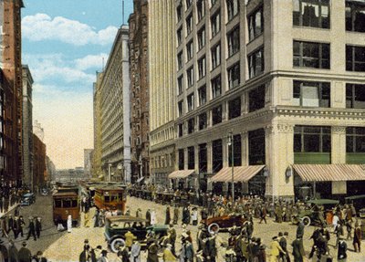 State Street, vista verso nord da Madison Street da American Photographer