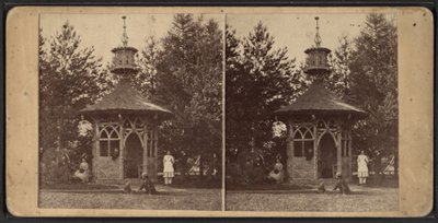 Casa estiva, Comunità di Oneida, Stato di New York, 1873 da American Photographer