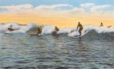 Surf Riders, Hawaii (foto a colori) da American Photographer