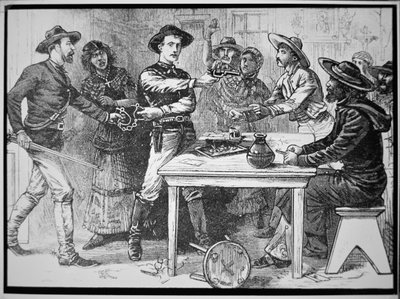 Texas Rangers che arrestano un fuorilegge messicano, c.1880 da American Photographer