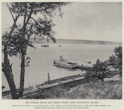 Il fiume Hudson e la costa del New Jersey da Manhattan Island da American Photographer