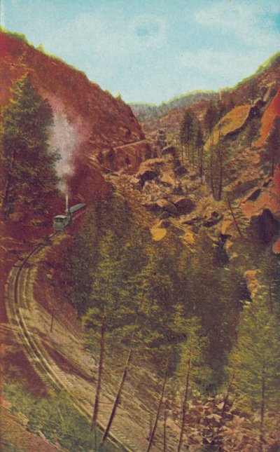 La scaletta, sulla Pikes Peak Cog Road, Colorado (foto a colori) da American Photographer