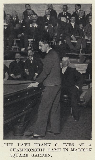 Il defunto Frank C Ives a una partita di campionato al Madison Square Garden da American Photographer