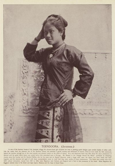 Toendoora, Giavanese da American Photographer