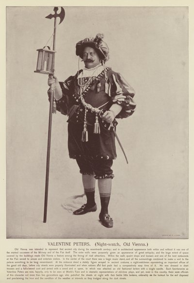Valentine Peters, Guardia Notturna, Vecchia Vienna da American Photographer