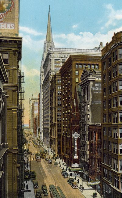 Washington Street, vista verso est da Wells Street da American Photographer