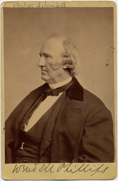 Wendell Phillips (1811-84), abolizionista americano e sostenitore dei nativi americani da American Photographer