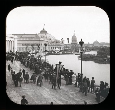 Esposizione Colombiana Mondiale: vista esterna, Chicago, 1893 da American Photographer