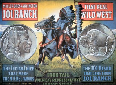 Poster del 101 Ranch Wild West Show, con 