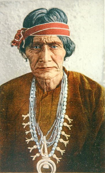 Un uomo di medicina Navajo del Nuovo Messico, c.1900 da American School