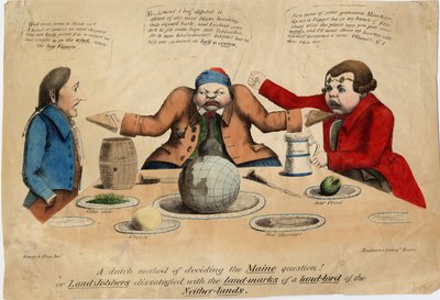 Un metodo olandese per decidere la questione del Maine!, c.1831 da American School