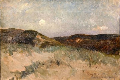 Un paesaggio al crepuscolo, c.1870 da American School