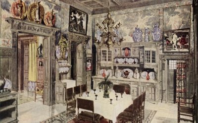 Un modello di sala da pranzo tedesca da American School