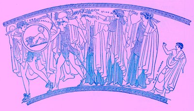 Rapimento di Elena, illustrazione da History of Greece di Victor Duruy, pubblicato 1890 da American School
