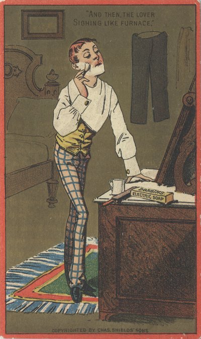 Pubblicità per il sapone elettrico di Dobbins, c.1880 da American School