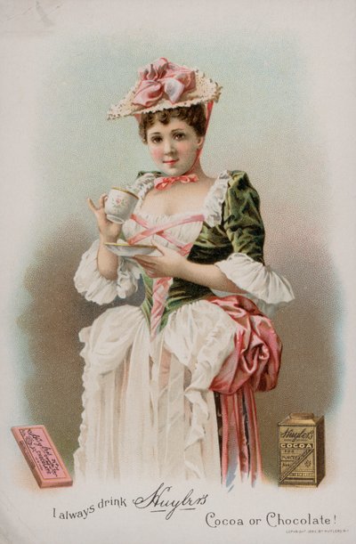 Pubblicità per il cacao e la cioccolata da bere di Huyler, 1893 da American School