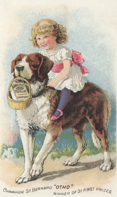 Pubblicità per il composto per lavaggio Pearline di James Pyle, c.1880 da American School