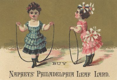 Pubblicità per il lardo a foglia di Filadelfia di Napheys, c.1880 da American School