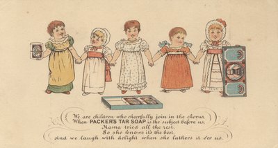 Pubblicità per il sapone di catrame di Packers, c.1880 da American School