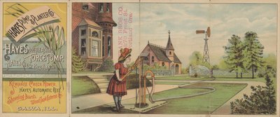 Pubblicità per la Hayes Pump and Planter Company da American School
