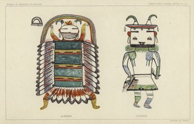 Alosaka (litografia a colori) da American School