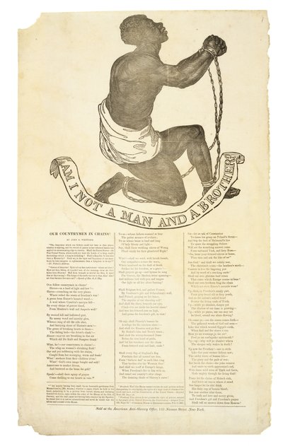 Non Sono un Uomo e un Fratello?, c. 1837 da American School
