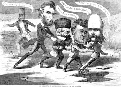 Una festa sul ghiaccio o lasciar scivolare le cose sul Rappahannock, da The Humors of War da American School