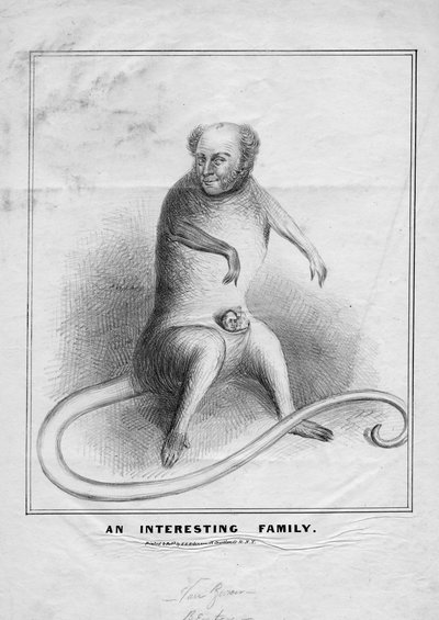Una famiglia interessante, pubblicato da H R Robinson, New York, c.1845 da American School