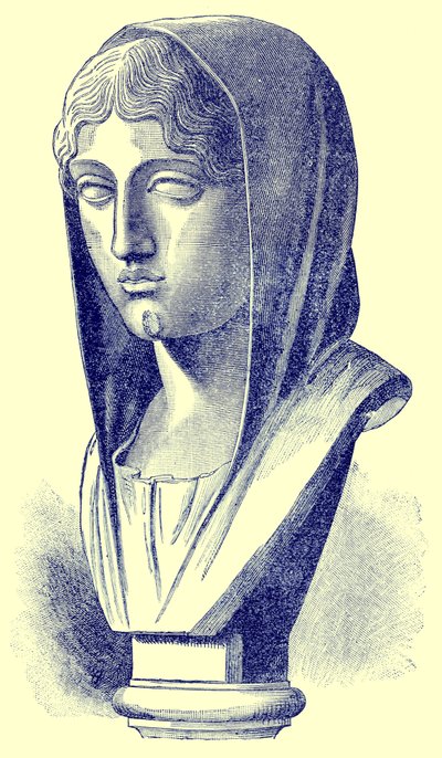 Aspasia, illustrazione da History of Greece di Victor Duruy, pubblicato nel 1890 da American School