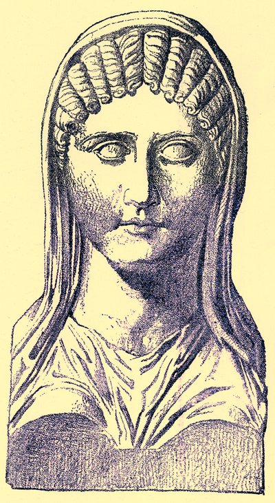 Aspasia, illustrazione da History of Greece di Victor Duruy, pubblicato nel 1890 da American School