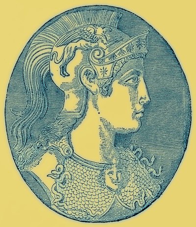 Atena, illustrazione da History of Greece di Victor Duruy, pubblicato nel 1890 da American School