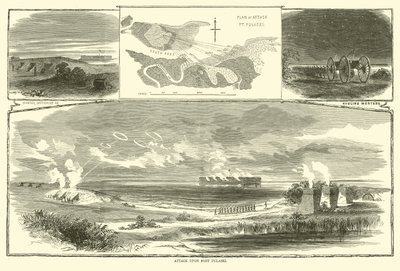 Attacco a Fort Pulaski, aprile 1863 da American School