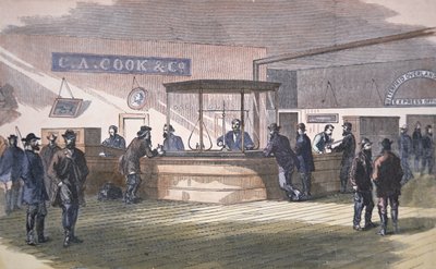 Banca a San Francisco, c.1860 da American School
