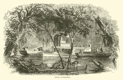Navigazione nel Bayou, marzo 1863 da American School