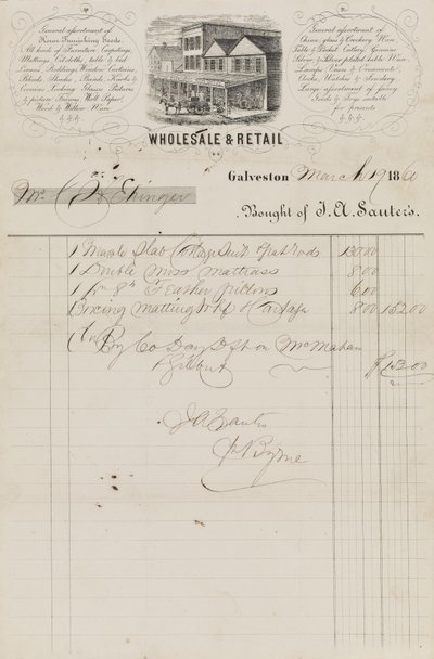 Atto di vendita da J. A. Sauter