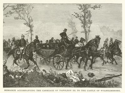 Bismarck accompagna la carrozza di Napoleone III al Castello di Wilhelmshohe da American School