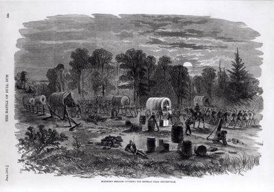 La brigata di Blenker copre la ritirata vicino a Centreville, luglio 1861, da 
