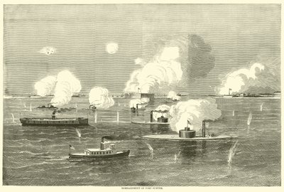 Bombardamento di Fort Sumter, aprile 1863 da American School