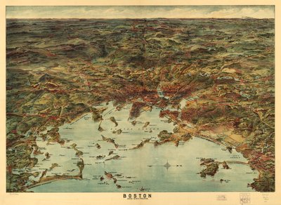 Boston e dintorni, c.1905 da American School