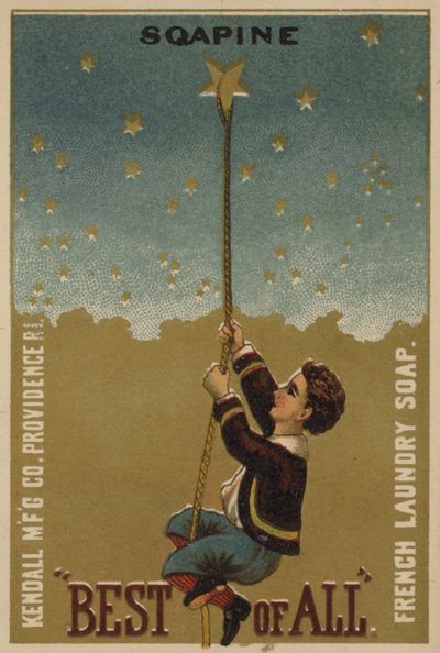Ragazzo che sale la corda verso le stelle da American School