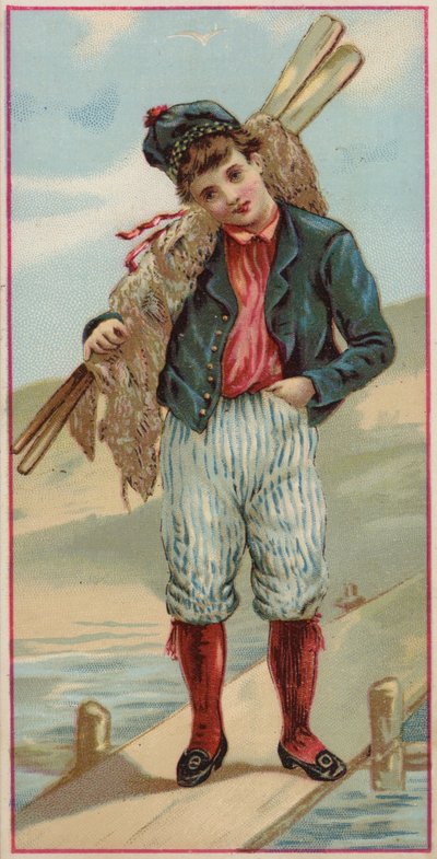 Ragazzo sul molo da American School