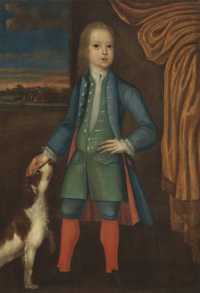 Ragazzo in cappotto blu, c.1730 da American School