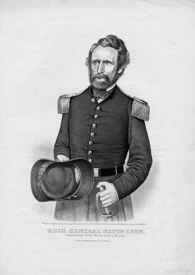 Brig. Generale Nathl. Lyon, pub. da Currier & Ives, 1861 da American School