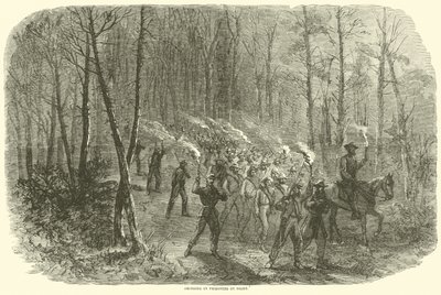 Portare prigionieri di notte, agosto 1864 da American School