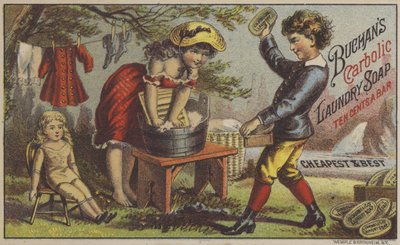 Sapone da bucato al carbolico di Buchan (cromolito) da American School