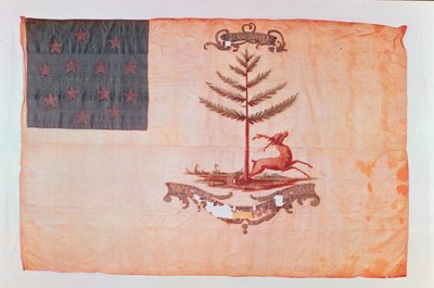 Bandiera dei Bucks of America, c.1787 da American School